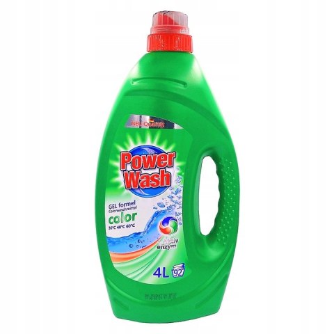 POWER WASH Żel 92 Prań 4L Color (4)