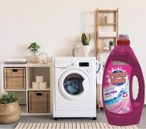 POWER WASH Żel 92 Prań 4L Sensitive uniwersalny