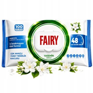 FAIRY CHUSTECZKI NAWILŻANE DO CZYSZCZENIA UNIWERSALNE JAŚMIN 100SZT