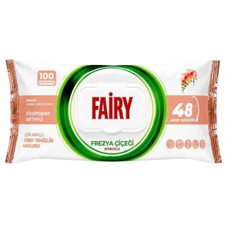 FAIRY Chusteczki nawilżane 100szt Uniwersalne Frezja