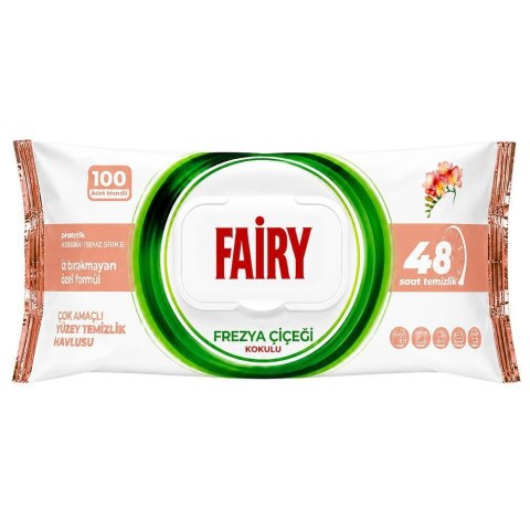 FAIRY Chusteczki nawilżane 100szt Uniwersalne Frezja