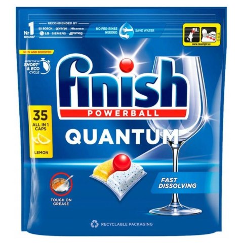 FINISH Kapsułki do zmywarki 35 Quantum All In One Lemon