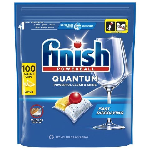 FINISH Tabletki do zmywarki 100 Quantum Lemon