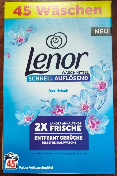 LENOR PROSZEK DO PRANIA UNIVERSAL APRILFRISCH 2,495KG 45 PRAŃ