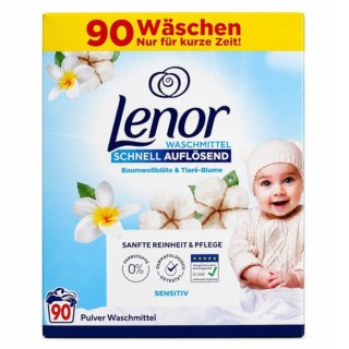 LENOR Sensitive Proszek do Prania 4,95 kg 90 Prań Bawełna Tiare