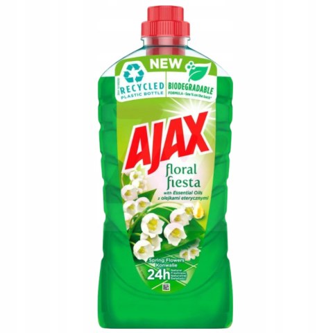AJAX PŁYN uniwersalny do mycia podłóg podłogi KONWALIA KWIATOWY 1L