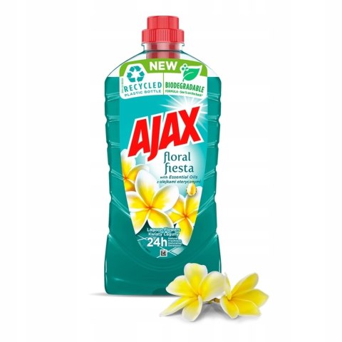 AJAX PŁYN uniwersalny do mycia podłóg podłogi Lagoon Flowers kwiatowy 1L
