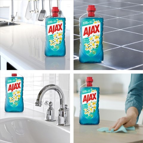 AJAX PŁYN uniwersalny do mycia podłóg podłogi Lagoon Flowers kwiatowy 1L
