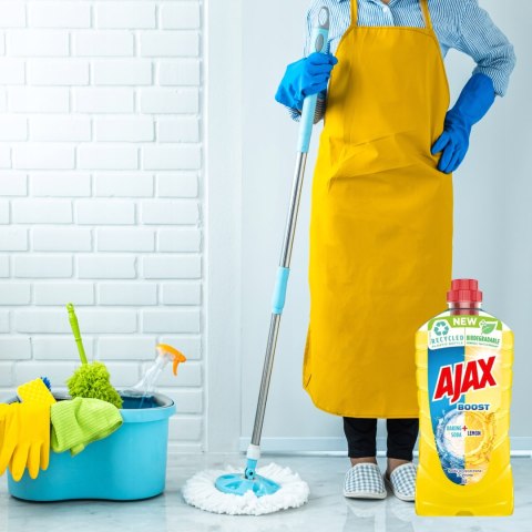 AJAX PŁYN uniwersalny do mycia podłóg podłogi Soda Oczyszczona i Cytryna 1L