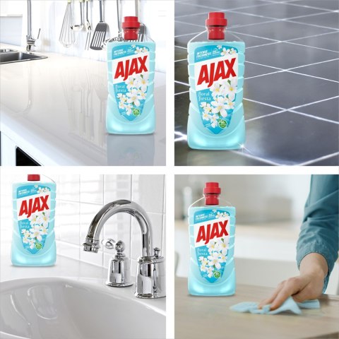 AJAX Płyn do Czyszczenia Mycia Podłóg Floral Fiesta Jaśmin Bez Smug 1L