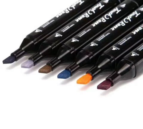 ALKOHOLOWE MARKERY PRO FLAMASTRY PISAKI DWUSTRONNE MAZAKI ZESTAW 48x +TORBA