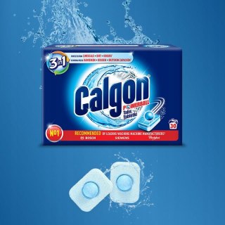 CALGON Odkamieniacz 3w1 do ochrony pralki kamień i brud 15 tabletek