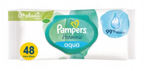 Chusteczk iPampers nawilżane mokre Harmonie Aqua 24 x 48 szt 99% Wody