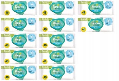 Chusteczk iPampers nawilżane mokre Harmonie Aqua 24 x 48 szt 99% Wody