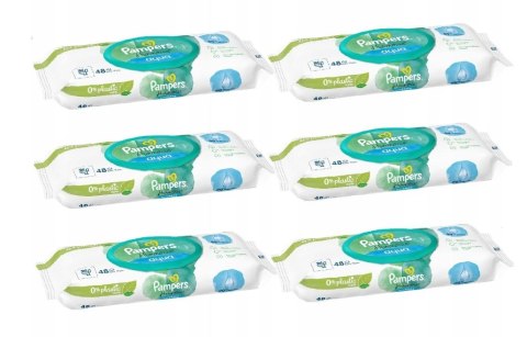 Chusteczki Pampers Harmonie New Baby nawilżane 6 x 48 szt.