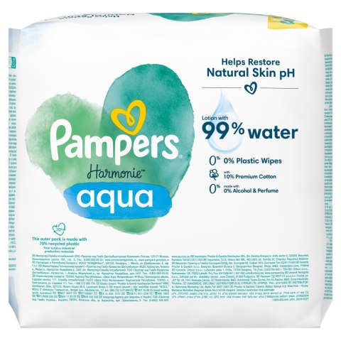 Chusteczki Pampers Harmonie New Baby nawilżane 6 x 48 szt.