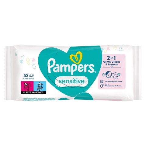 Chusteczki Pampers Sensitive nawilżane 1 x 52 szt.
