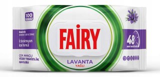 Chusteczki nawilżane wiskoza Fairy w opakowaniu 100 szt. lawenda