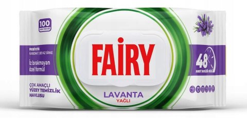 Chusteczki nawilżane wiskoza Fairy w opakowaniu 100 szt. lawenda