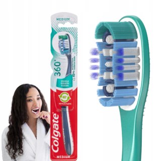 Colgate 360° Medium szczoteczka do zębów średnia 1szt
