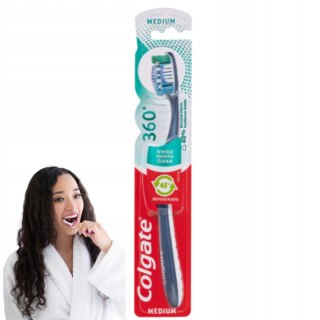Colgate 360° Medium szczoteczka do zębów średnia 1szt