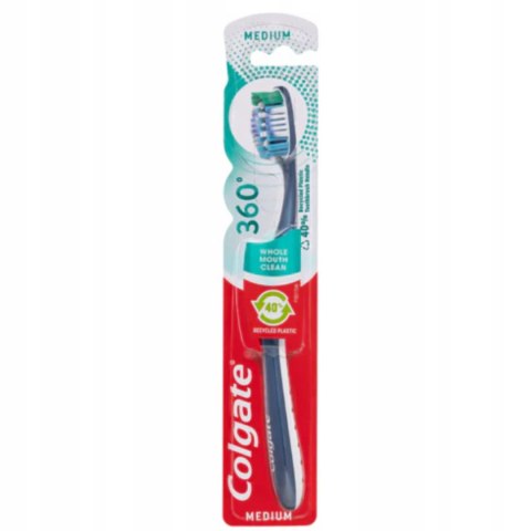 Colgate 360° Medium szczoteczka do zębów średnia 1szt