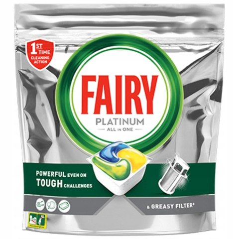 Fairy Platinum Kapsułki do Zmywarki Tabletki All in One Oryginał lemon 100
