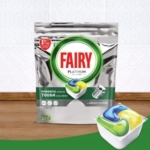 Fairy Platinum Kapsułki do Zmywarki Tabletki All in One Oryginał lemon 100