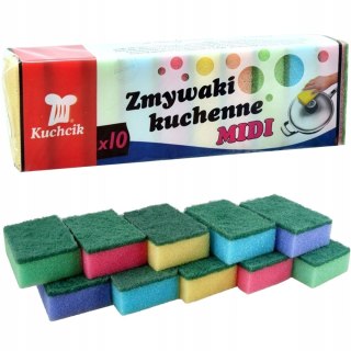 GĄBKA Zmywak kuchenny ostry Kuchcik gąbki do mycia naczyń 10 szt.
