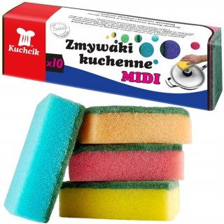 GĄBKA Zmywak kuchenny ostry Kuchcik gąbki do mycia naczyń 10 szt.