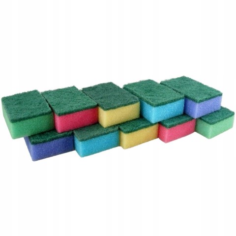 GĄBKA Zmywak kuchenny ostry Kuchcik gąbki do mycia naczyń 10 szt.