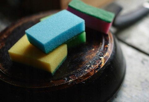 GĄBKA Zmywak kuchenny ostry Kuchcik gąbki do mycia naczyń 10 szt.