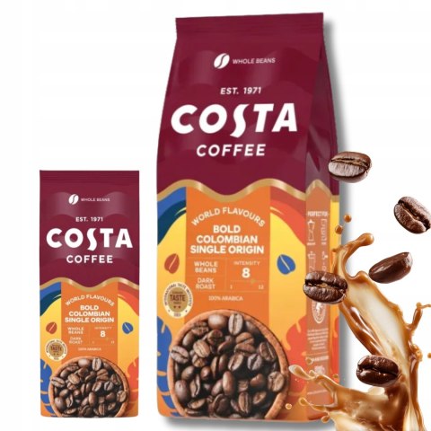 Kawa COSTA COFFEE ziarnista Colombian Roast Dark Arabica 500g