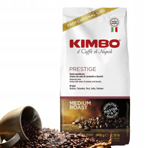Kawa ziarnista 1kg mieszana Kimbo Espresso Bar Prestige 1000 g