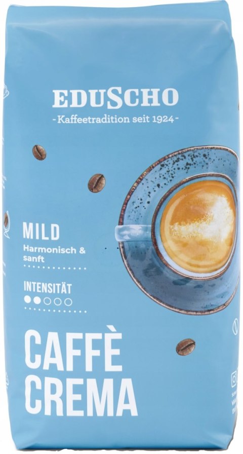Kawa ziarnista mieszana Eduscho Caffe Crema Mild 1000 g