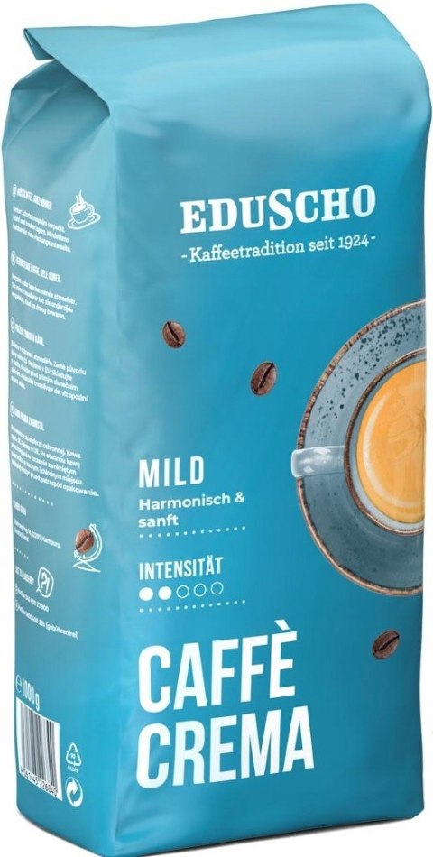 Kawa ziarnista mieszana Eduscho Caffe Crema Mild 1000 g