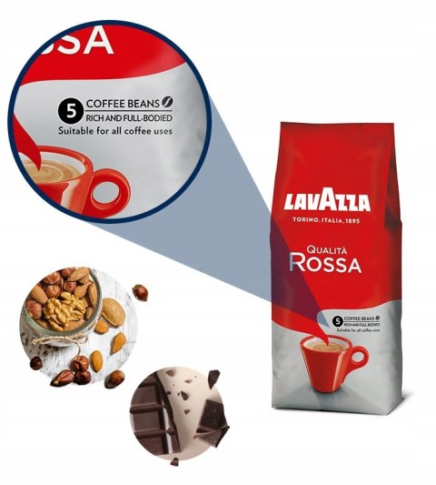 Kawa ziarnista mieszana Lavazza Qualita Rossa 250 g