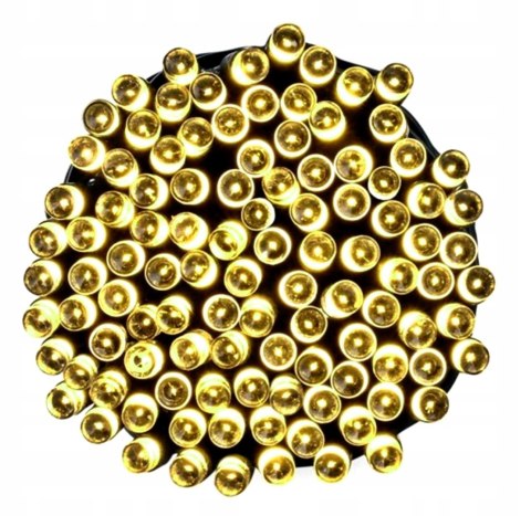 LAMPKI ŚWIĄTECZNE CHOINKOWE NA CHOINKĘ Zewnętrzne Wewnętrzne 200 LED CIEPŁE