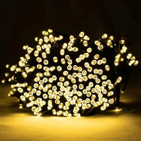 LAMPKI ŚWIĄTECZNE CHOINKOWE NA CHOINKĘ Zewnętrzne Wewnętrzne 200 LED CIEPŁE