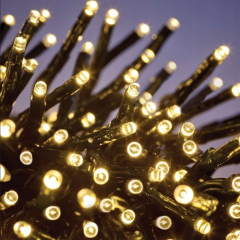LAMPKI ŚWIĄTECZNE CHOINKOWE NA CHOINKĘ Zewnętrzne Wewnętrzne 200 LED CIEPŁE