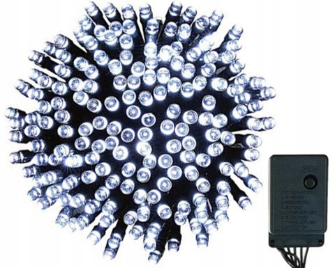 LAMPKI ŚWIĄTECZNE CHOINKOWE NA CHOINKĘ Zewnętrzne Wewnętrzne 200 LED ZIMNE