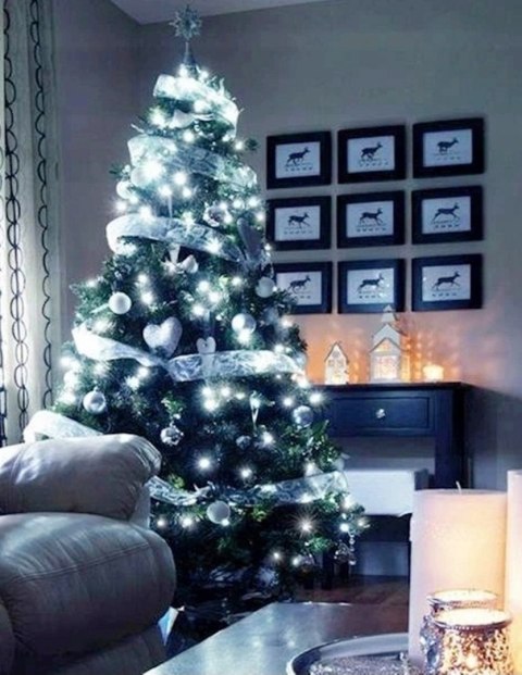 LAMPKI ŚWIĄTECZNE CHOINKOWE NA CHOINKĘ Zewnętrzne Wewnętrzne 200 LED ZIMNE