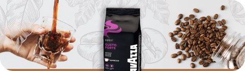 Lavazza Expert Gusto Forte kawa ziarnista 100% Robusta ziarno ekspres 1 kg