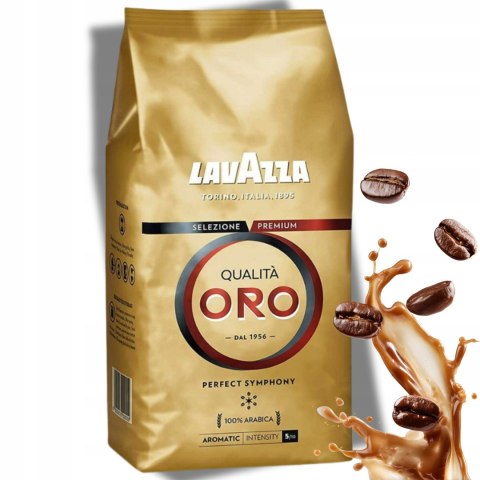 Lavazza Qualita Oro złota Kawa ziarnista czarna Arabica 1000 g