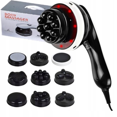 MASAŻER WYSZCZUPLAJĄCY DO CIAŁA 9w1 PISTOLET DO MASAŻU antycellulitowy BODY