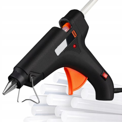 PISTOLET DO KLEJU NA GORĄCO DO KLEJENIA 100W MOCNA KLEJARKA 11mm 10 wkładów