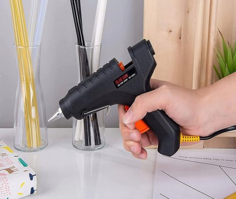 PISTOLET DO KLEJU NA GORĄCO DO KLEJENIA 100W MOCNA KLEJARKA 11mm 10 wkładów