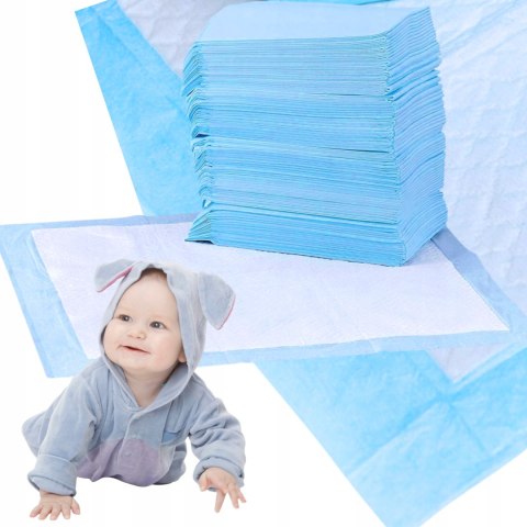 PODKŁADY JEDNORAZOWE HIGIENICZNE 40x60 CHŁONNE DO PRZEWIJANIA PRZEWIJAK 50x