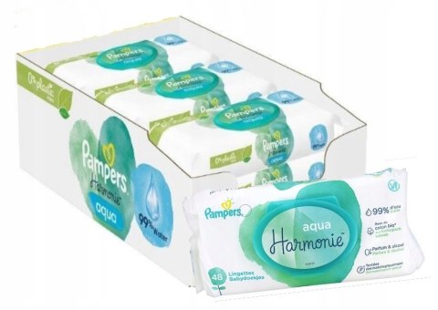 Pampers Chusteczki Nawilżane Aqua Harmonie 9x48
