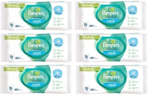 Pampers Chusteczki Nawilżane Aqua Harmonie 9x48